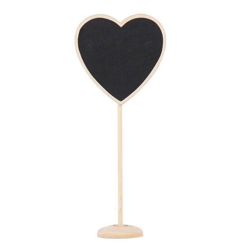 5pcs Wooden Mini Blackboard Chalkboard with Stand Place Wedding Table Number Sign MDJ998