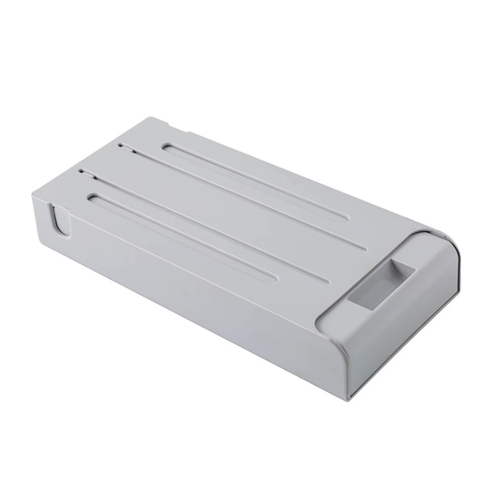 Self Stick Student Pencil Pens Tray Desk Storage Organizer Box Under Desk Drawer Stackable Stand Jewellery Case: Grey