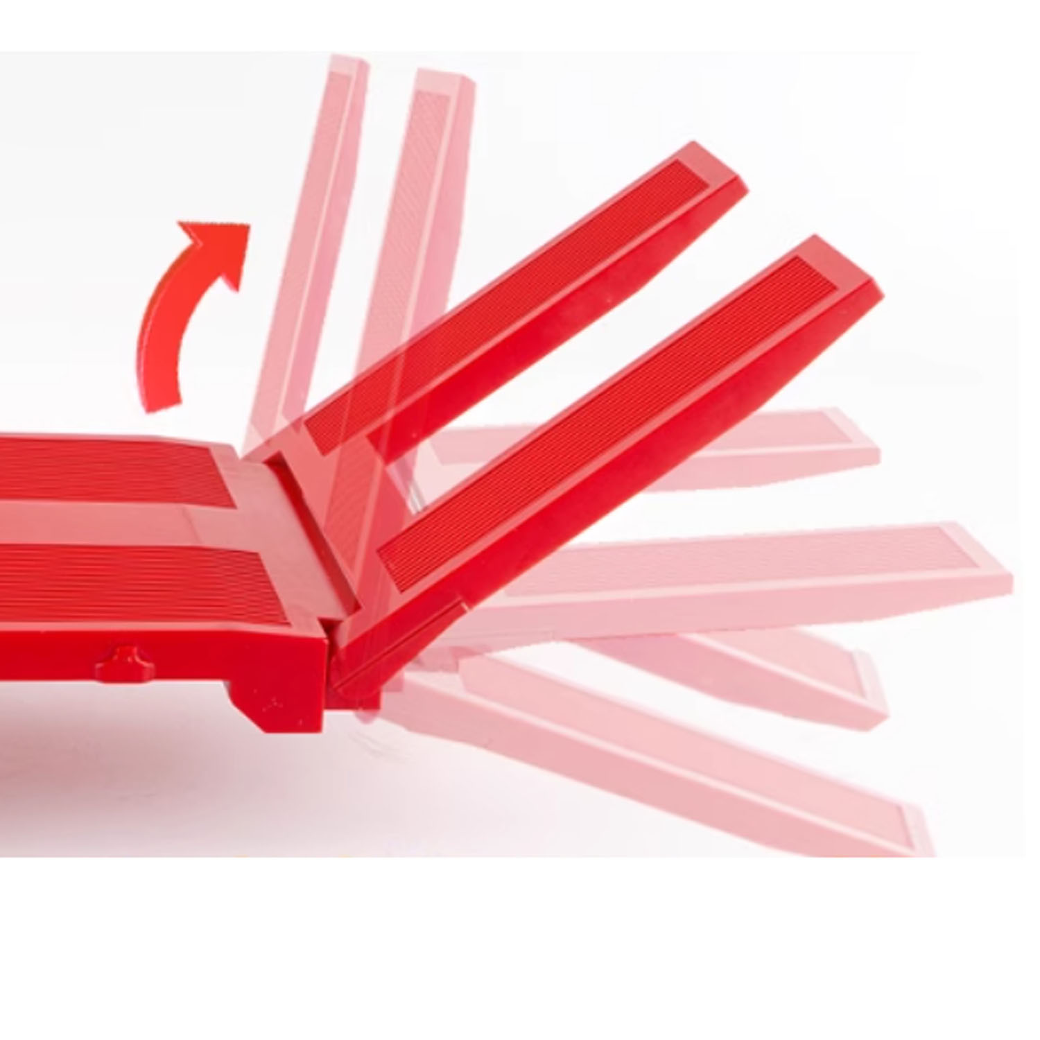 Wheelfun Huina 1501 Demi-remorque Plateau Plastique 1/18 Avec Pieds Support Électronique - Rouge