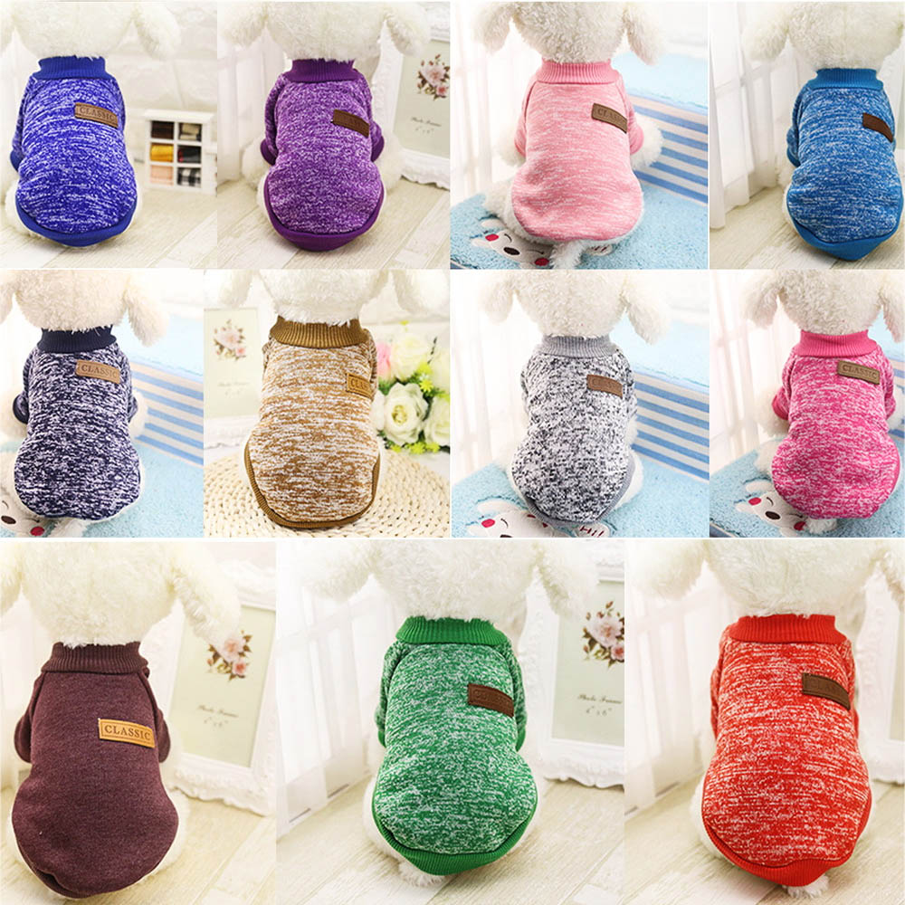 DIDIHOU Dog Sweater Clothes Costume Soft Warm comfortable Apparel For Small Dogs Chihuahua Supplies Sweater Clothes Costume Soft
