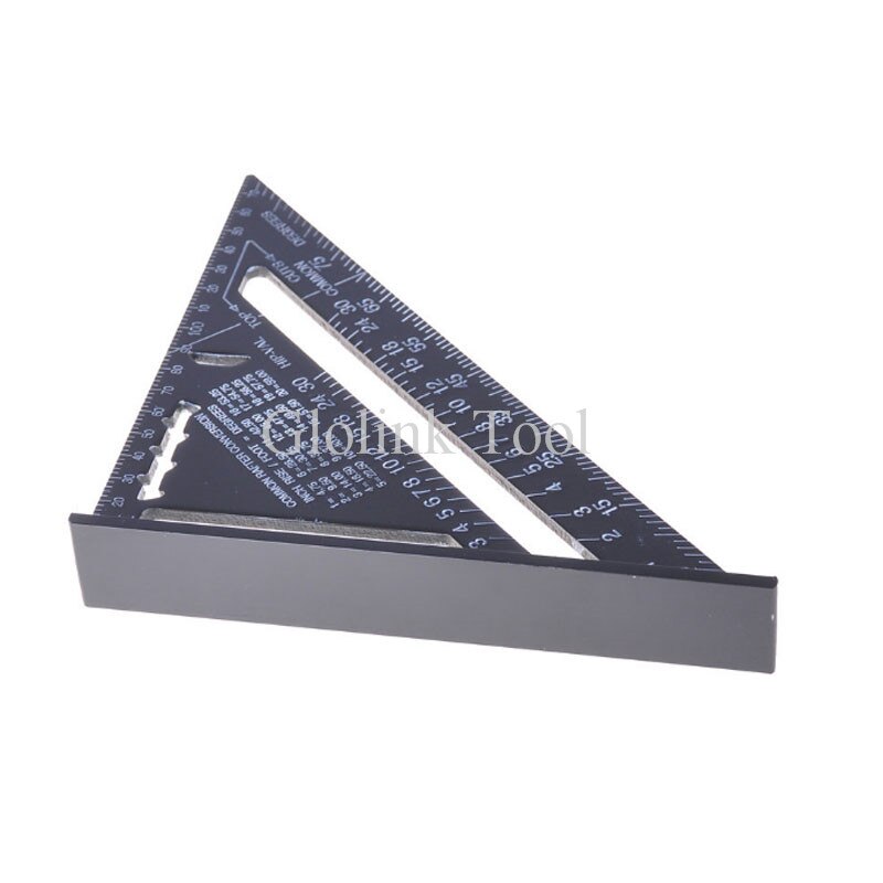 7" Inch Triangle Ruler Measuring Tool Quick Read Square Layout Tool Triangle Angle for Carpenter Ruler For Woodworking