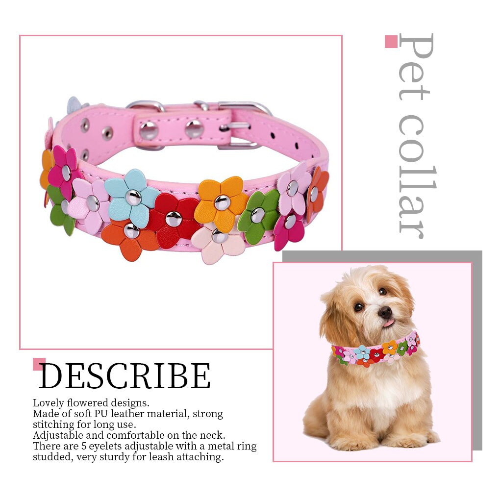 Alloy Leather Dog Collar Anti-Lost/Avoid Car Accident Collar For Dogs Puppies Dog Collars Leads Supplies Neck Chain Pet Products