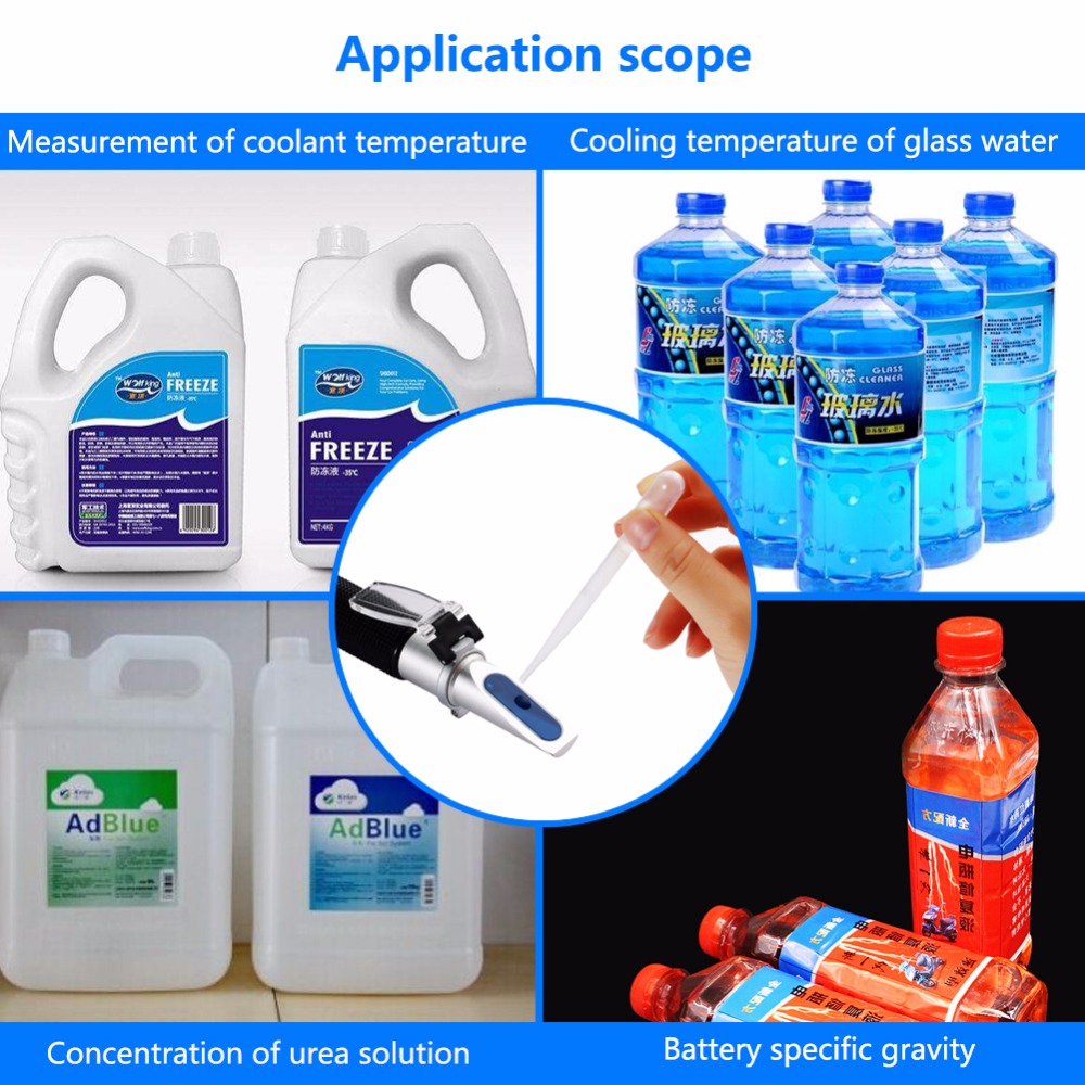 ATC Optical Glycol Refractometer Engine Fluid Coolant Antifreeze Freezing Refractometer Concentration Of Urea