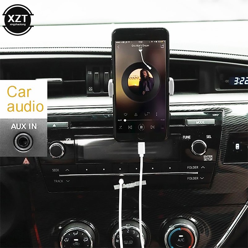 Für Blitz auf 3,5mm Buchse Auto-Audio-Kabel für iPhone 14 13 12 7 8 x Adapter Audio-Übertragung Stecker auf Stecker Aux-Kabel 1m Kopfhörer