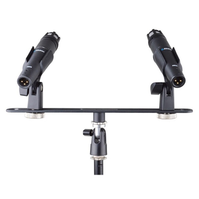 Dual Microphone Stand Stereo Recording Dual Microphone Stand for Voice, Video, Stereo Recording and Other Places