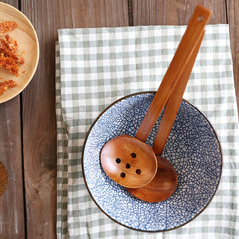 Long Handle Wooden Spoon Noodles Soup Spoon Kitchen Supplies Japanese Style Wooden Kitchen Large Spoon Korean Spoon Wooden Spoon