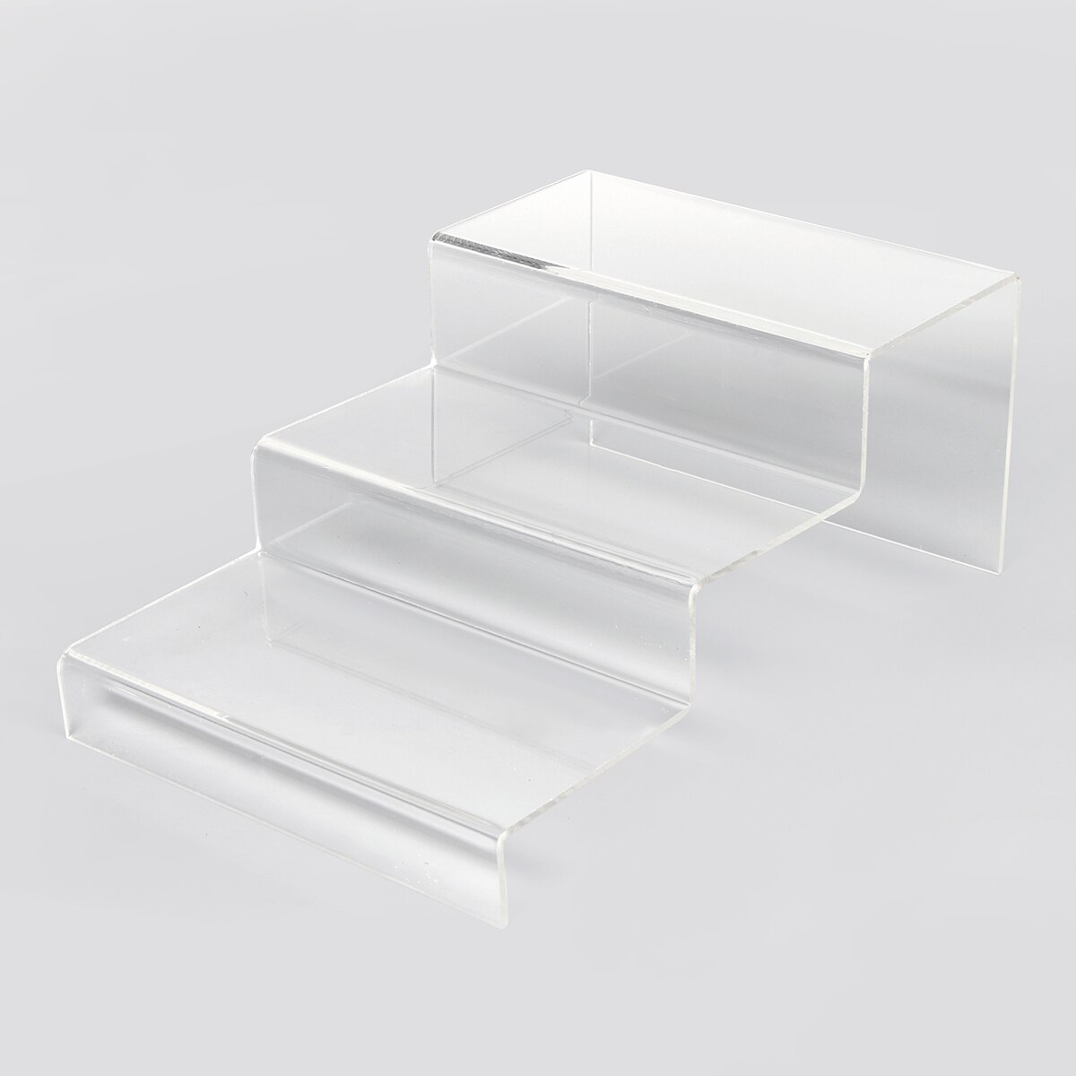 3 -lags akryl detail riser counter sko tegnebog smykker display står sokkel smykker stige hylde dobbelt rack arrangører: Klar