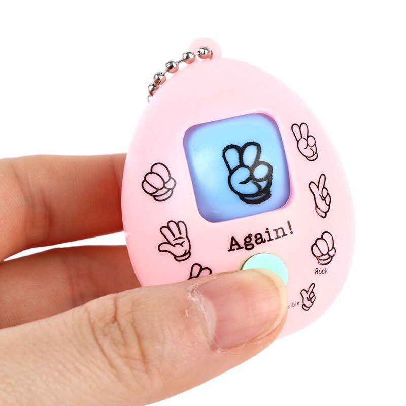 5pcs Mini Mora Device Fair Finger-guessing Game Rock Paper Scissors Play Toy Round Egg Delicate and Funny Key Chain Pendant
