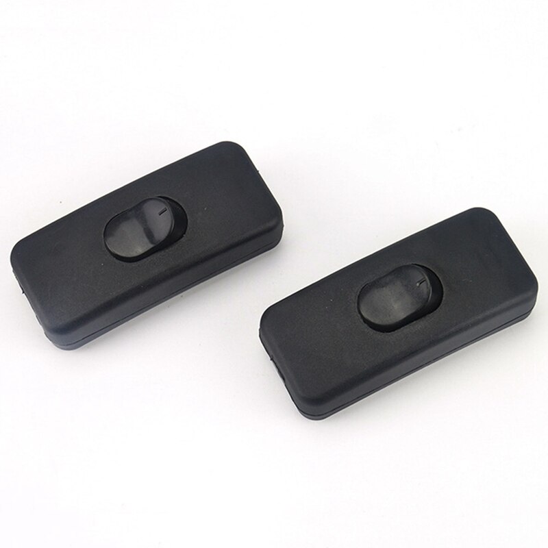 Light Switch 110 -250V Inline ON/OFF Table Desk Lamp Cord Cable Toggle Rocker Switches Control For LED Lighting
