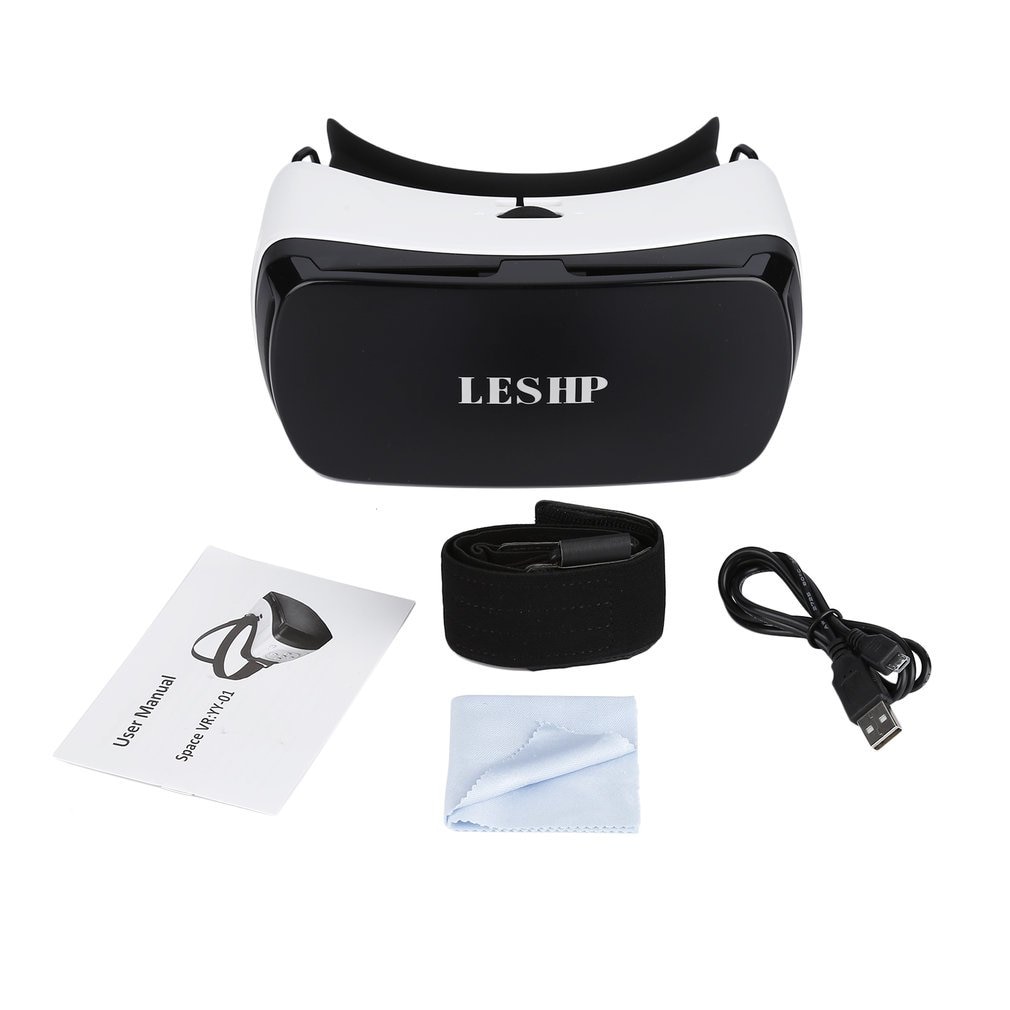 LESHP 3D VR gafas auriculares Realidad Virtual gafas jugar películas fotos disfrute para teléfonos inteligentes