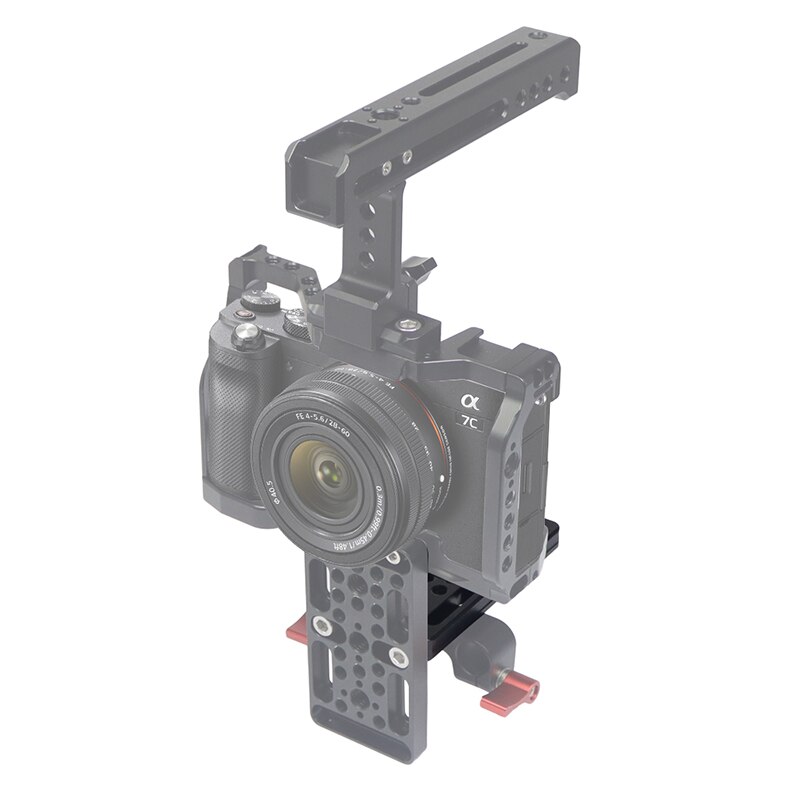Aluminum Cheese Plate Multi-purpose Mounting Plate With 1/4 3/8 ARRI Thread Holes Cold Shoe Mount for DSLR Camera Accessories