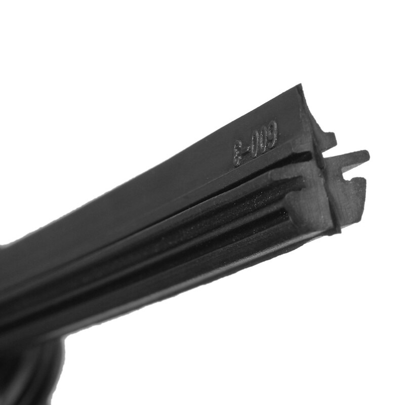 24 26 ''6mm Auto Auto Fahrzeug Silikon Scheibenwischer Wischer Klinge Nachfüllung Schwarz Auto Zubehör Universal-