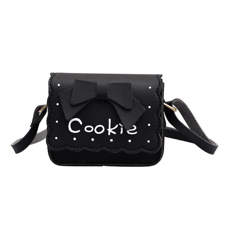 Kids' Change Purses Crossbody Bag Letters Print Girls Handbags for Children PU Leather Messenger Bag Girls Shoulder Bags