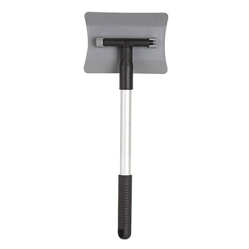Pala de nieve ajustable para coche de invierno herramienta de eliminación eficiente, pala de nieve para jardín telescópica desmontable: Gray