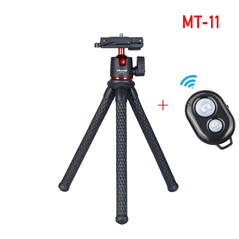 Ulanzi MT-11 elastyczny statyw trójnożny do DSLR Smartphone 2 w 1 statyw przedłużyć 1/4 ''śruba do Magic Arm światło Led do kamery: MT-11 with Remote