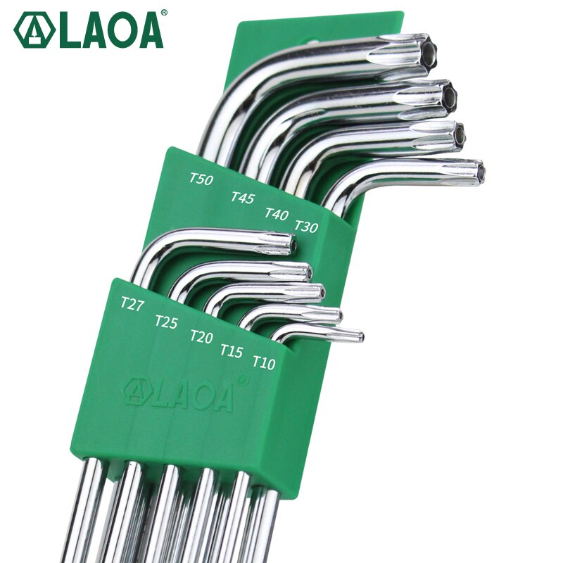 LAOA CR-V Hexagon Wrench Hex Allen Key with Middle Hole Screwdriver