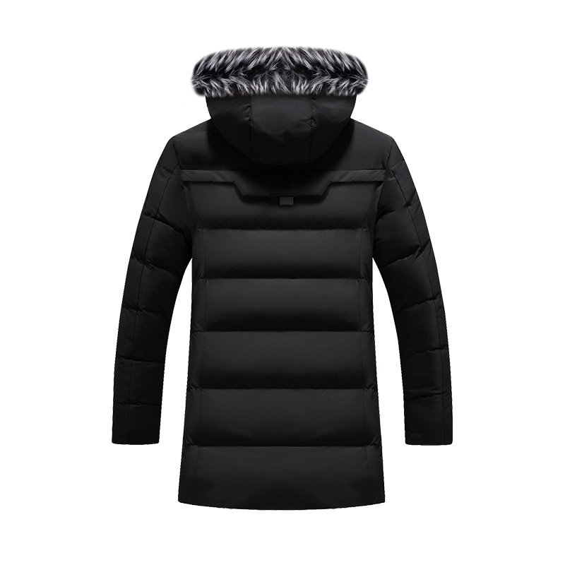 Menn/kvinner lang jakke pels hette vinterfrakk herre varm solid glidelås menn jakke vindsperre klatring yttertøy manteau homme hiver