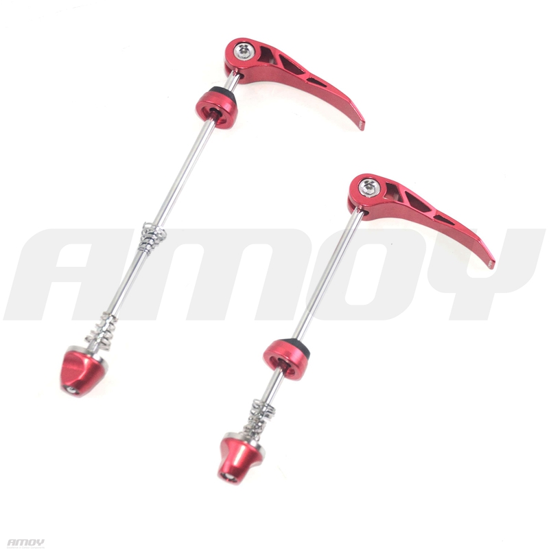 1 Pair Bicycle Skewers Ultralight Quick Release for MTB Road Bike Novatec QR: Red
