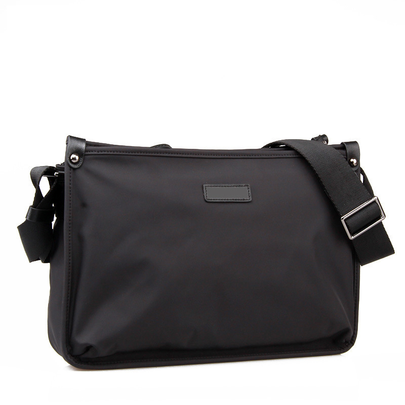Crossbody vesker for menn portefølje personale kontor arbeidsveske koffert nylon messenger vanntett svart bolsos mujer business: Default Title
