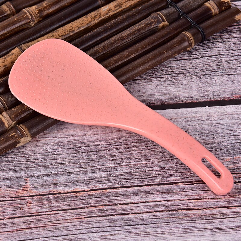 Tarwe Stro Grote Lepel Rijst Paddle Scoop Non-stick Pollepel Keuken Tafel Serveren Accessoires
