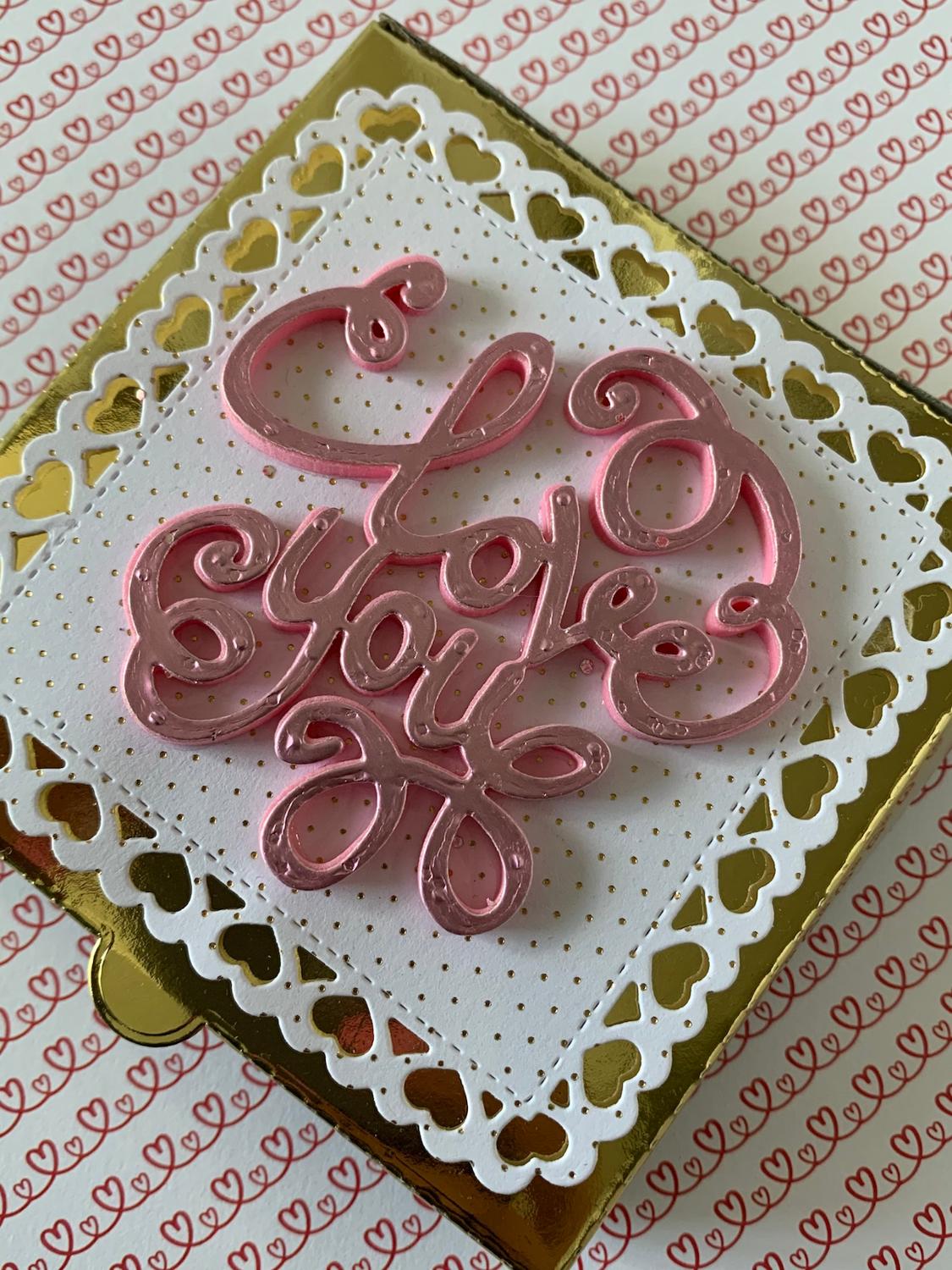 Metal Cutting die Cut Love Happy Valentines Scrapbooking Paper Craft Handmade Card Album Punch Art Cutter Alinacutle Die