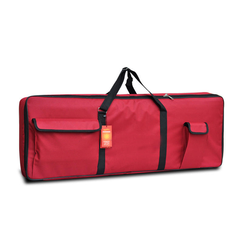 Épaissir 61 clés universel Instrument clavier sac épaissi étanche électronique piano housse pour orgue électronique: Red