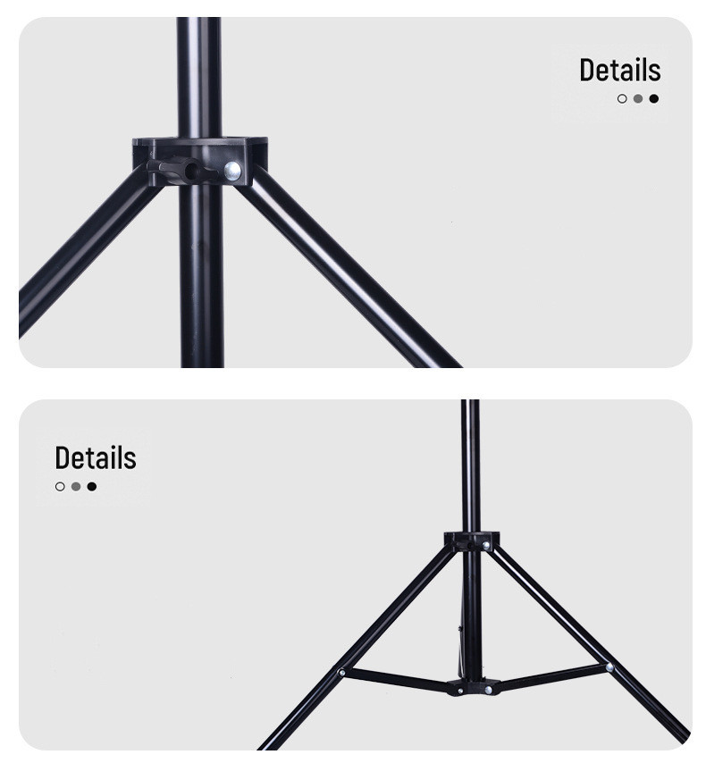 Supporto universale per treppiede Supporto portatile estensibile in lega di alluminio Altezza regolabile 55 cm/160 cm