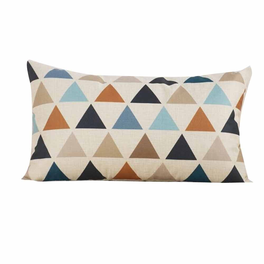 Kussensloop Rechthoek Kussenhoes Zijde Sierkussen Case Housses De Coussin En Cotoncoton Deux Couleurs Coton Linene: G