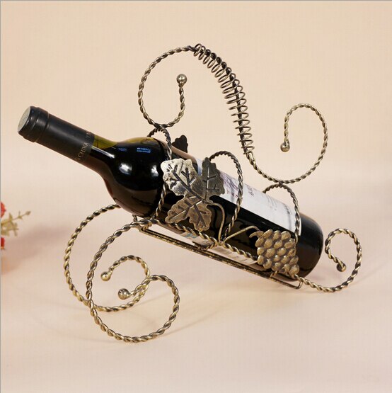 1PC European style maple leaf red wine rack bottle... – Grandado