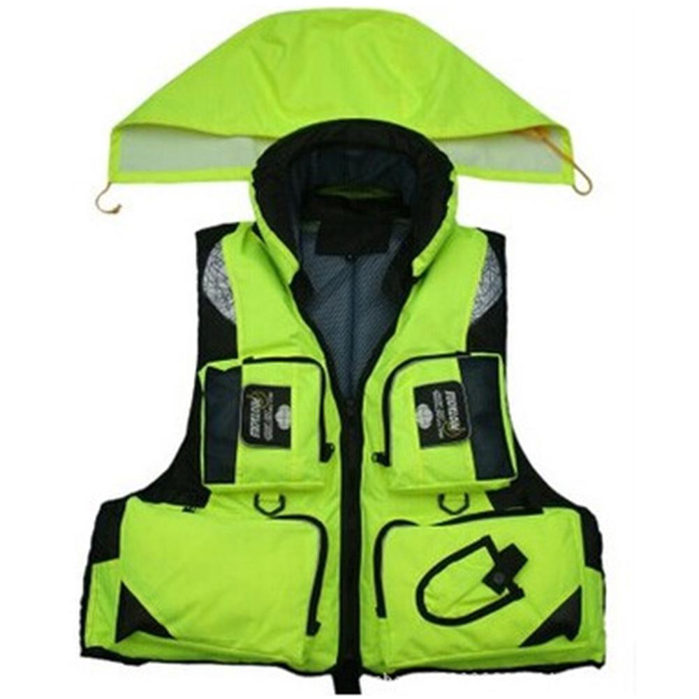 Mounchain Adjustable Adult Survival Vest Safety Life Jacket Survival Vest for Swimming Boating Fishing L, XL, XXL