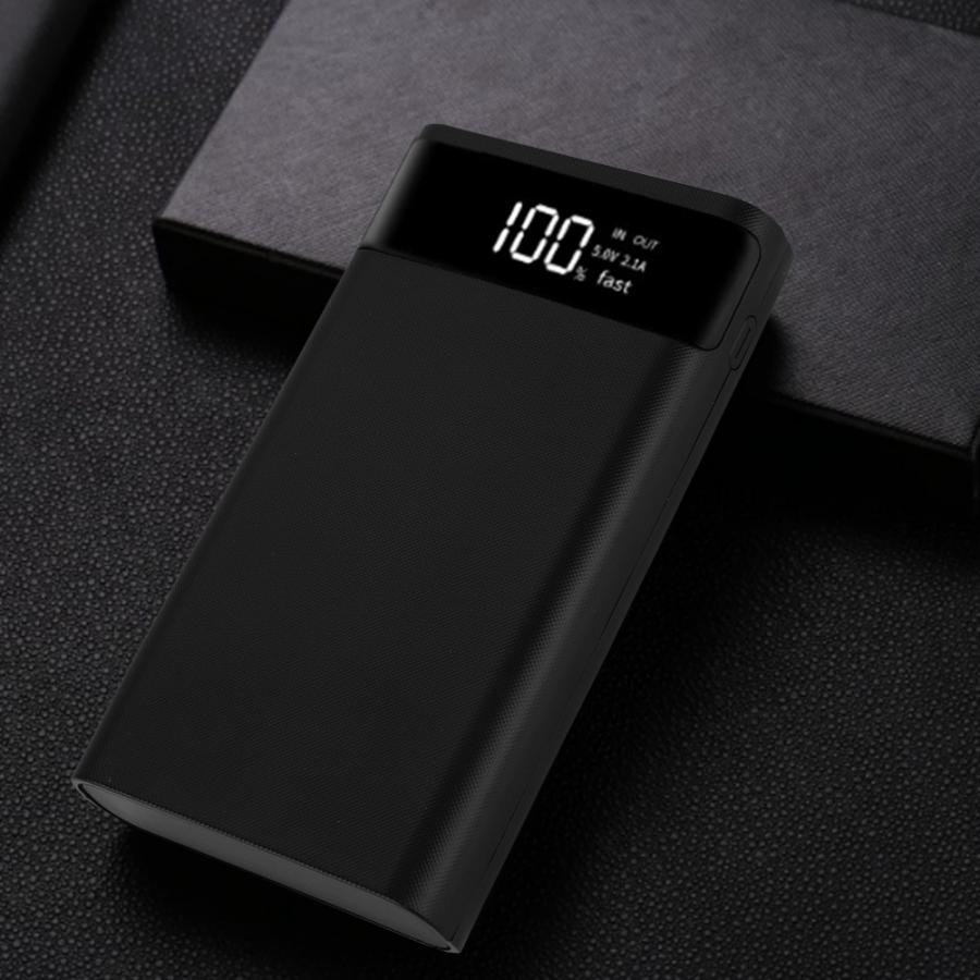 diy power bank case 6 Sections 18650 DIY Type-C Two-way Fast Charging Power Bank Nesting Case Power Bank Box powerbank case