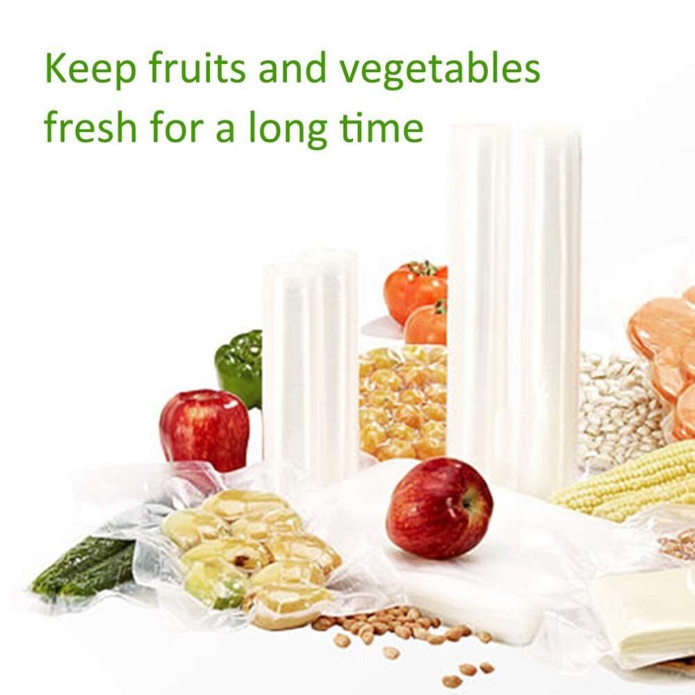 1 rulle 28*500cm förseglingsmaskin paket påsar för vakuumförpackningsmaskin spannmålspåse för omslag vakuum matförslutningsmaskin