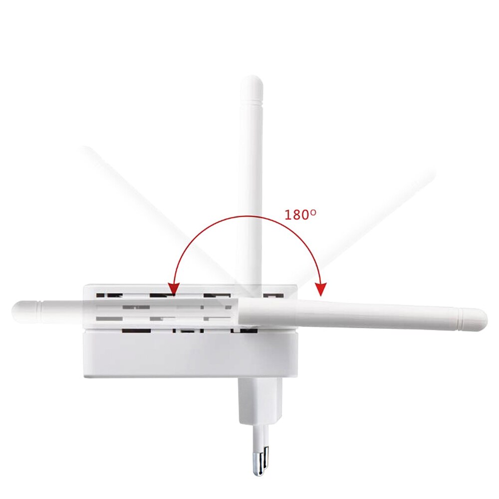 Répéteur WiFi mural sans fil, 300Mbps, amplificateur de Signal, extension de portée, pour routeur, avec Interface à Double antenne