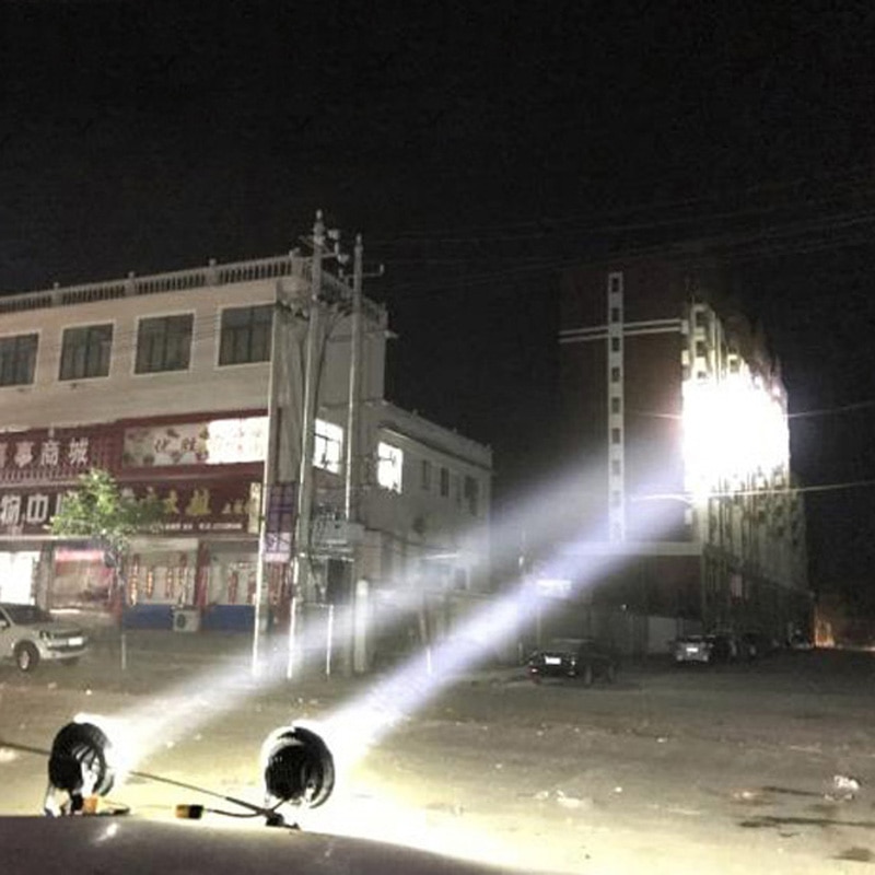 Faro Led redondo de 6 pulgadas para coche 60W 4D luz Led para 4x4 todoterreno ATV camión remolque RV imán faros de conducción Led foco portátil