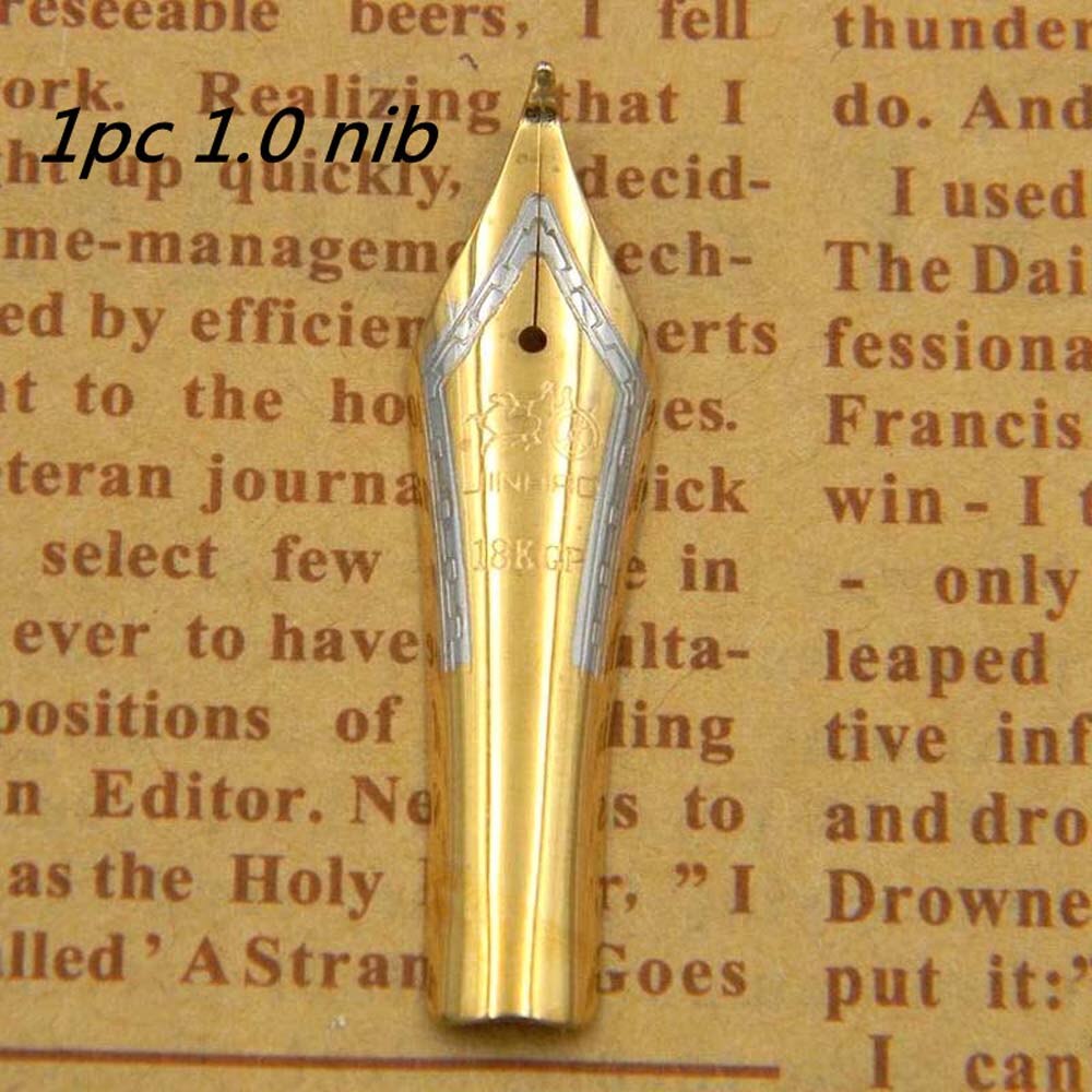 JINHAO X450-pluma estilográfica clásica de METAL, dorado, iridio, 1,0mm: A10