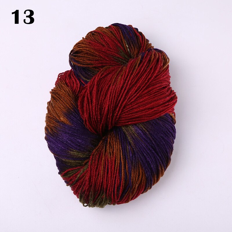 1PC 50g Colorful Yarn Multicolor Knitting Wool Crochet DIY Soft Woven Thread: 13