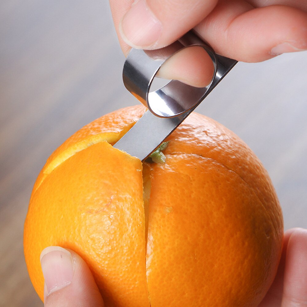 Stainless Steel Orange Peeler Lemon Citrus Fruit Peeler Skin Remover Orange Parer Peeling Tools Kitchen Accessories