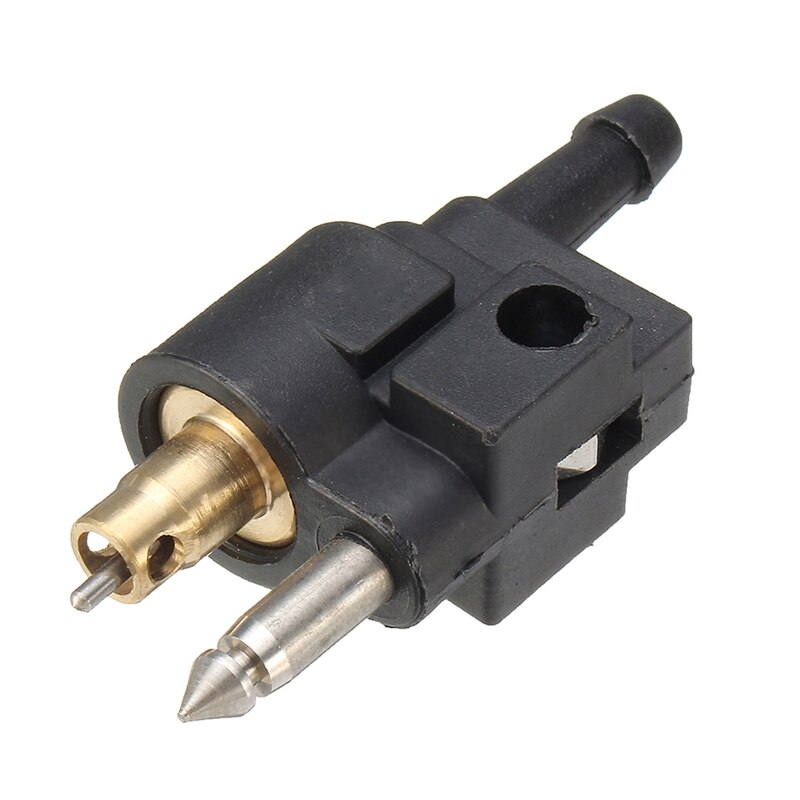 Outboard Engine Fuel Line Connector Black Outboard Gasoline Fits 1/4 Inch Hose Line For Yamaha Outboard Motor Fuel Pipe 6Mm Male: Default Title