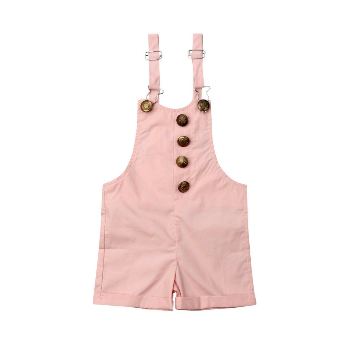 Toddler Kids Baby Girls Romper Jumpsuit Dunagaree Overall Outfits Clothes 1-6Y: Pink / 6T