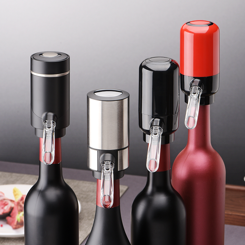 Elektrische Wijn Beluchter Dispenser Bar Accessoires One-Touch Automatische Wijn Decanter Schenker Wijn Beluchting Voor Party Aerador Vinho