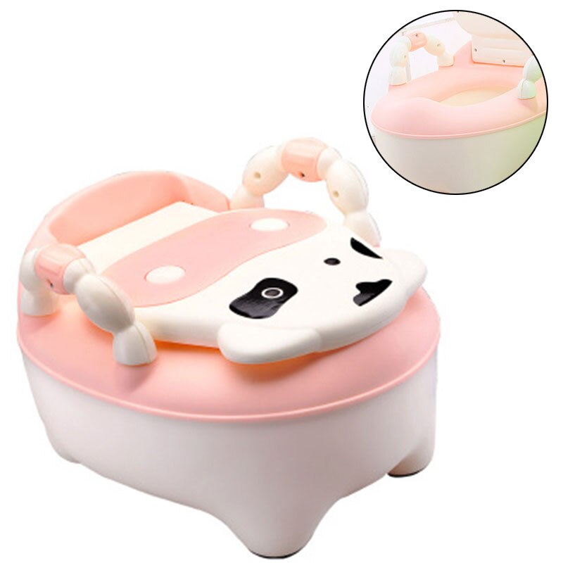 Orinal portátil de viaje para bebé, orinal de entrenamiento para bebé, para guardería, asiento de inodoro para Urina: Pink No mat