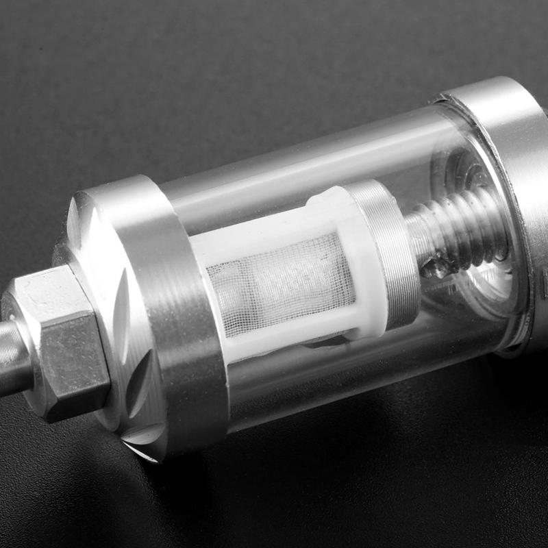 Aleación de aluminio cristal motocicleta combustible gasolina filtro de aceite Moto accesorios para Atv Dirt Pit bicicleta Motocross plata