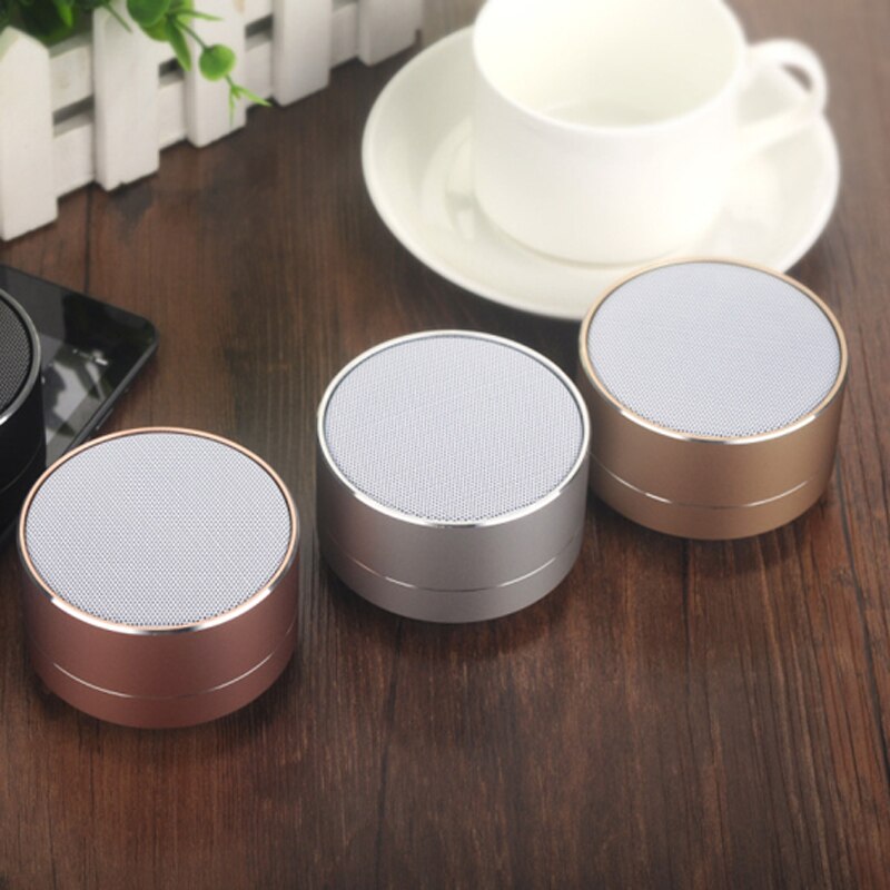 WPAIER A10 Aluminum alloy Wireless Bluetooth speakers Outdoor portable mini metal speaker with LED lights mini