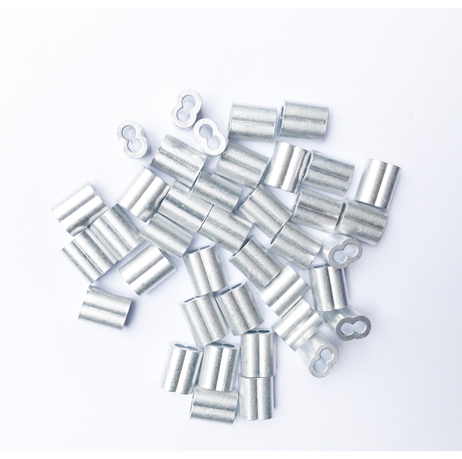 M2 Aluminum Crimping Loop Sleeves Cable Crimp