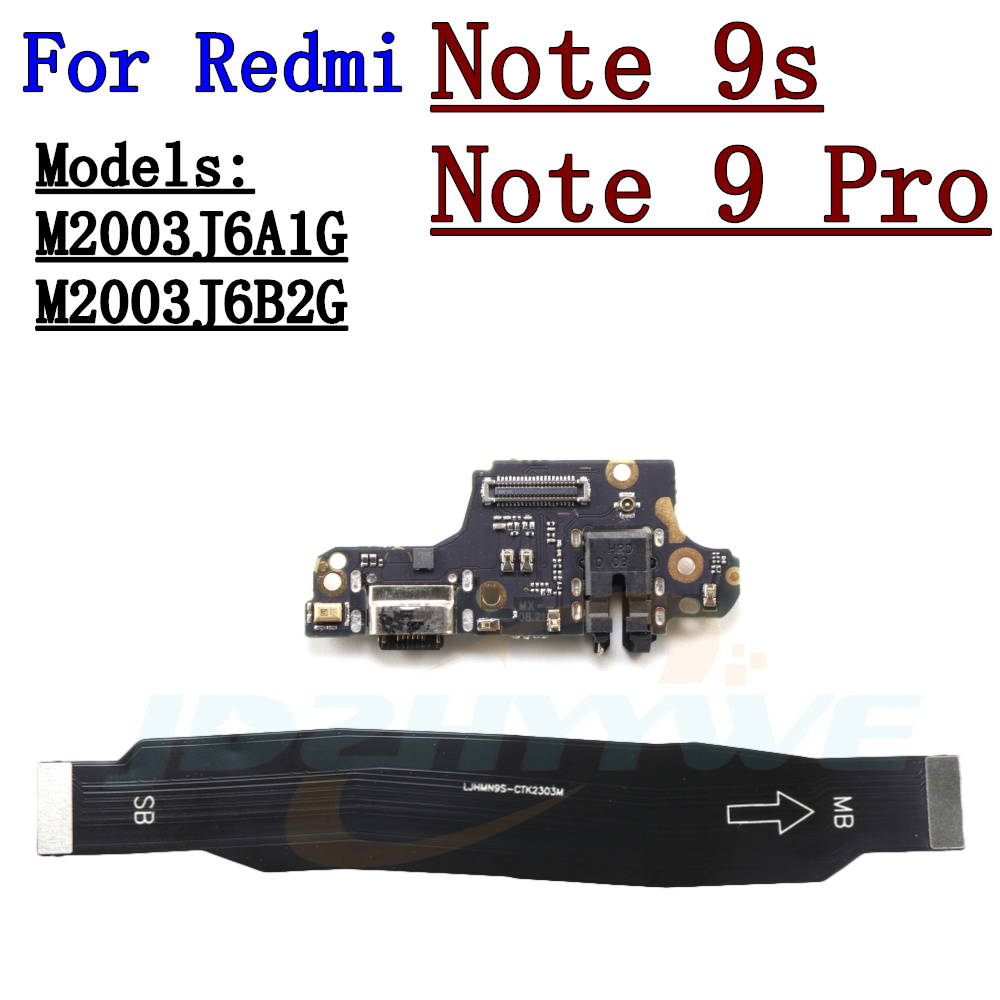 USB-Ladeanschluss SIM-Kartenleser-Anschlussplatine für Xiaomi Redmi Hinweis 9S 9 10 10s 11 11s 12 12S 13 Profi+ 5G 4G Hauptflexkabel