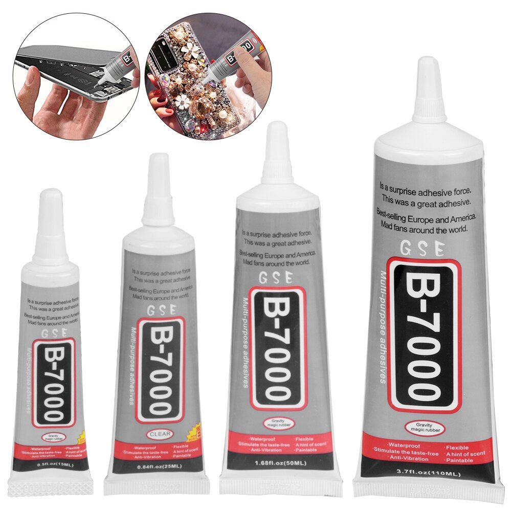 B7000 – colle universelle pour réparation de téléphone, adhésif de précision pour bricolage, 15ML, 25ML, 50ML, 110ML, 2 ou 5 pièces