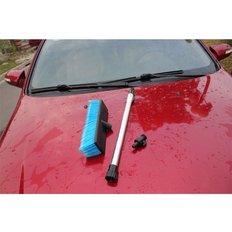 Car Flow-through Wash Brush Telescoping Handle Soft Cleaning Head RV Truck Wash Trailer