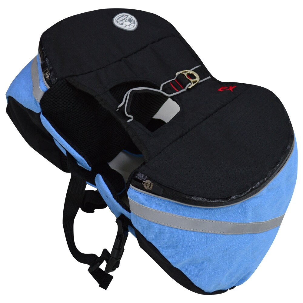 Huisdier Grote Hond Bag Carrier Rugzak Zadeltassen Hond Zelf Rugzak Reizen Grote Capaciteit Tas Dragers Voor Honden PB610: blue / L