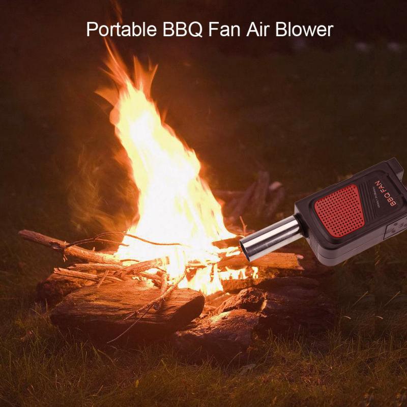 Draagbare Elektrische Bbq Ventilator Air Blower Outdoor Camping Picknick Grill Barbecue Koken Tool Outdoor Handheld Elektrische Bbq Fan