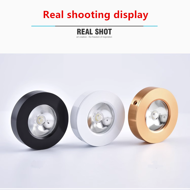 Luz empotrable LED ultrafina montada en superficie 110V-230V 7W9W12W15W18W20W CRI98 lámpara de techo antideslumbrante focos COB iluminación interior